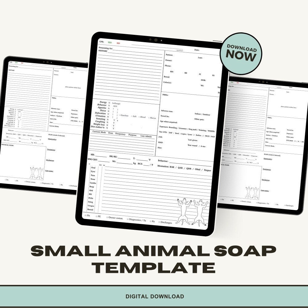 Small Animal SOAP Template