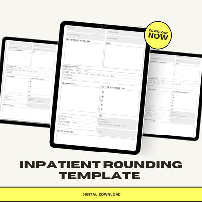 Inpatient Rounding Template